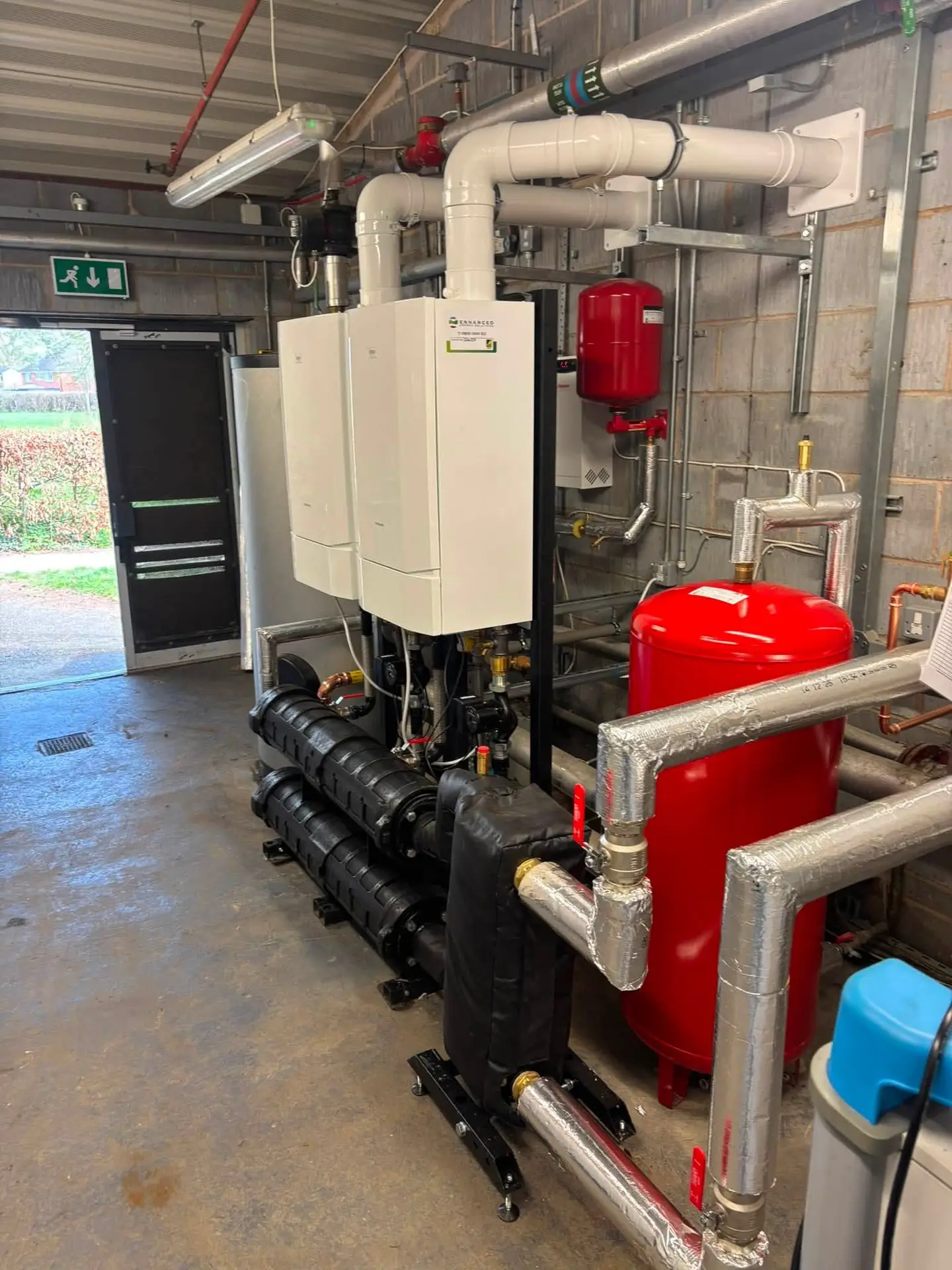 Commercial Heating installation in a School installation by Enhanced Energy Solutions